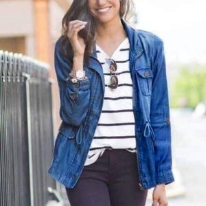 Denim Cargo Jacket / Top